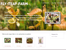 Tablet Screenshot of flytrapfarm.net